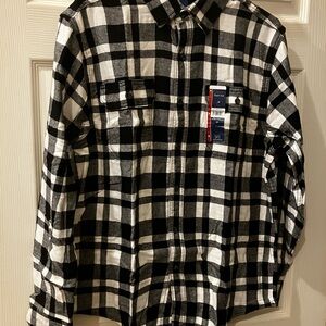 George Black and White Checkered Men's Shirt